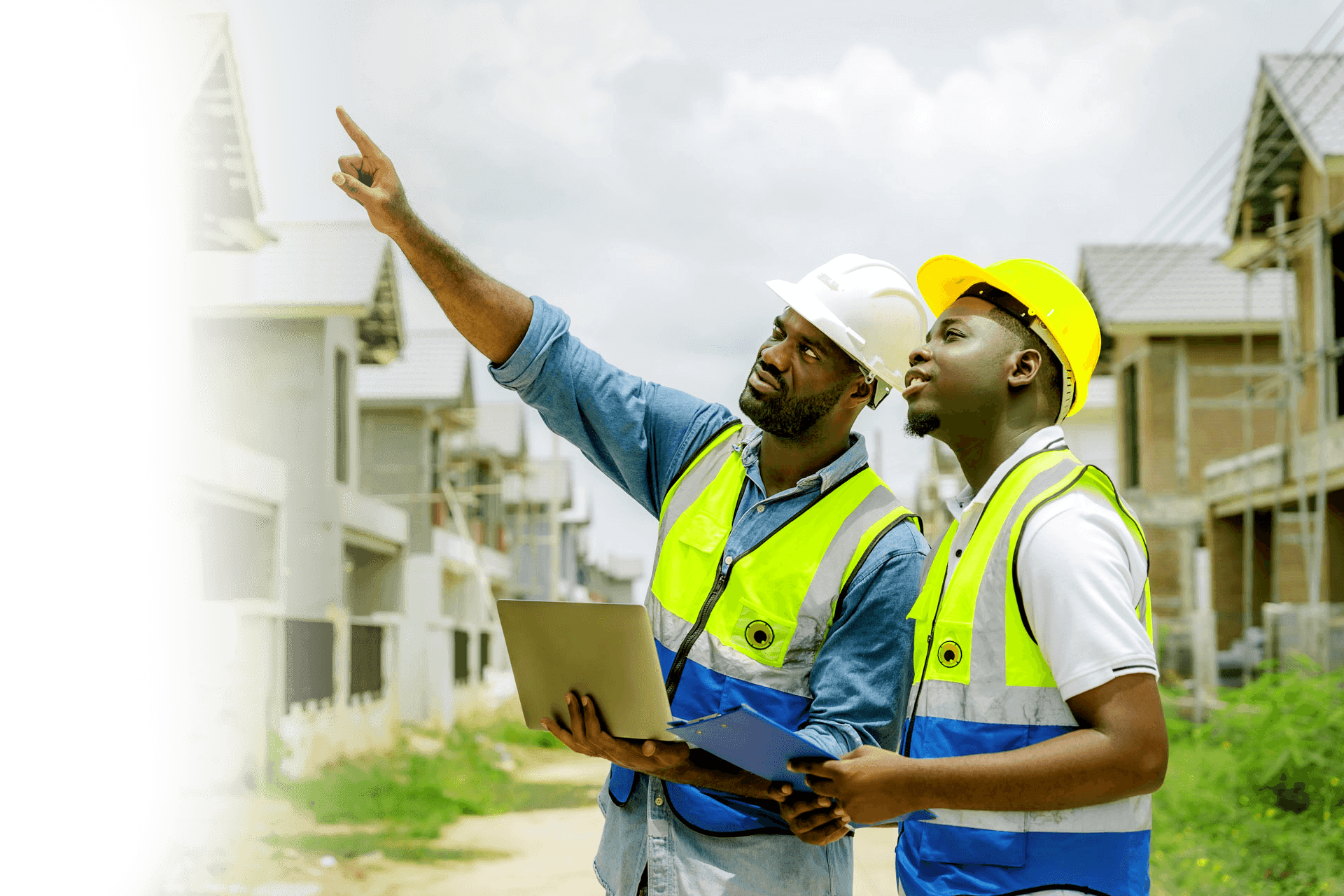GRUTH inspector verifying a property on-site in Kenya
